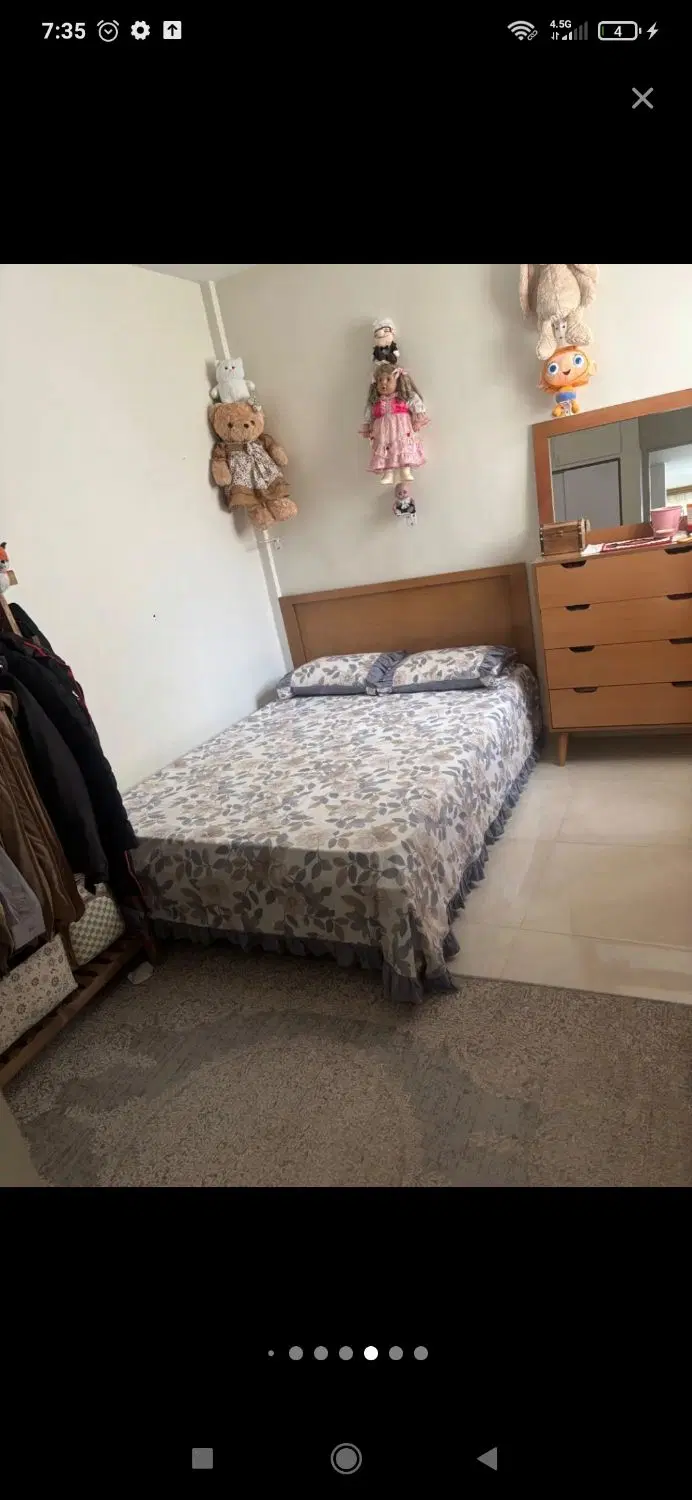 آپارتمان ۶۰ متر بازسازی کامل غرق نور