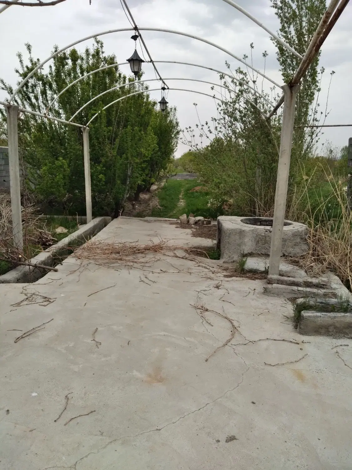 باغچه با کوله باغ و انباری و درختان چندساله بارده