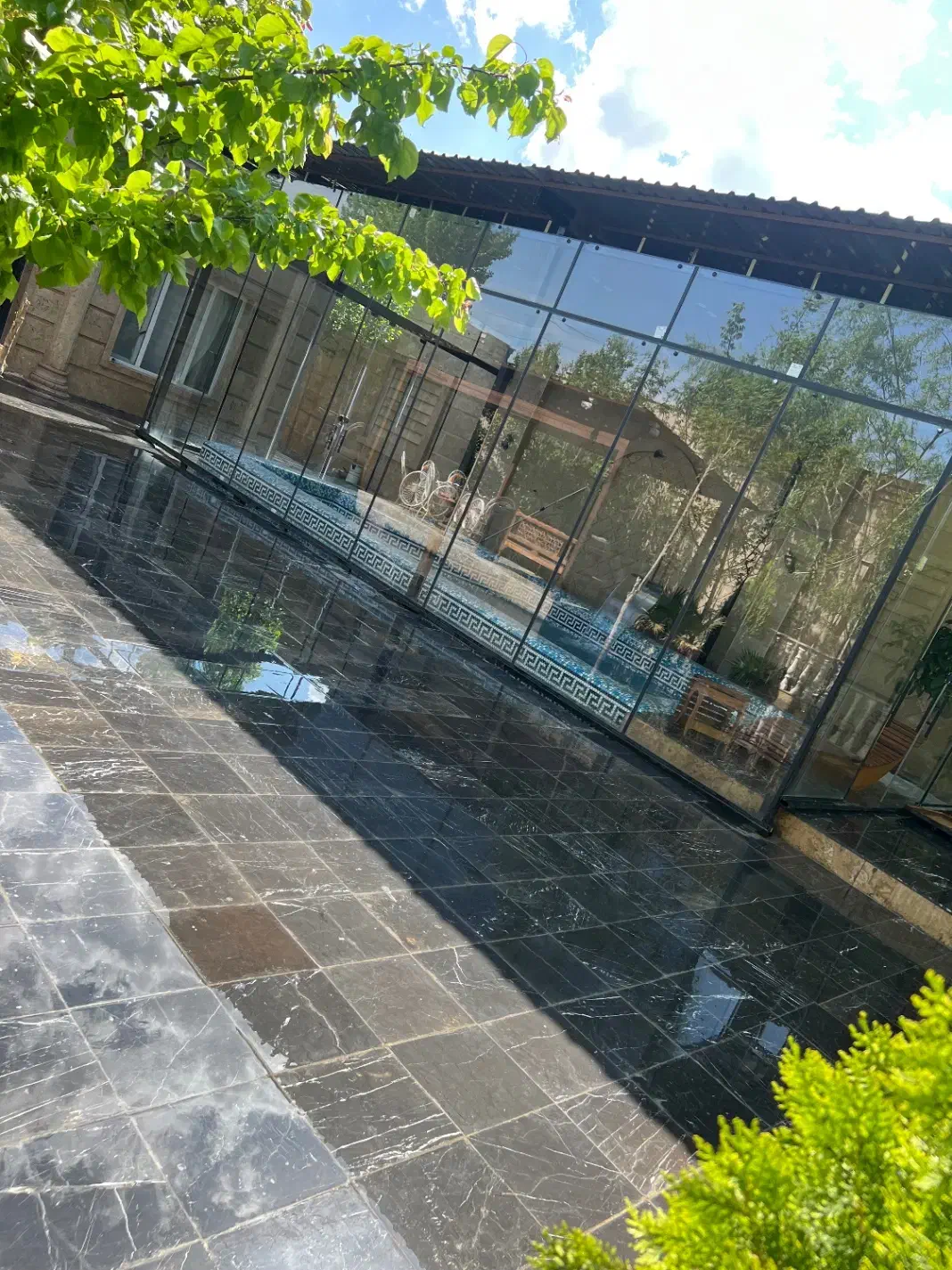 باغ ویلا اجاره روزانه ساعتی با استخرآب گرم