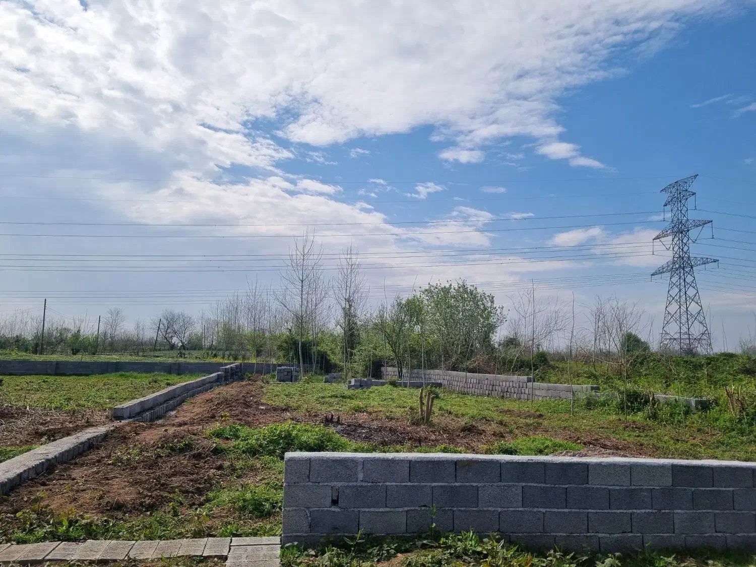 زمین در روستای چفل