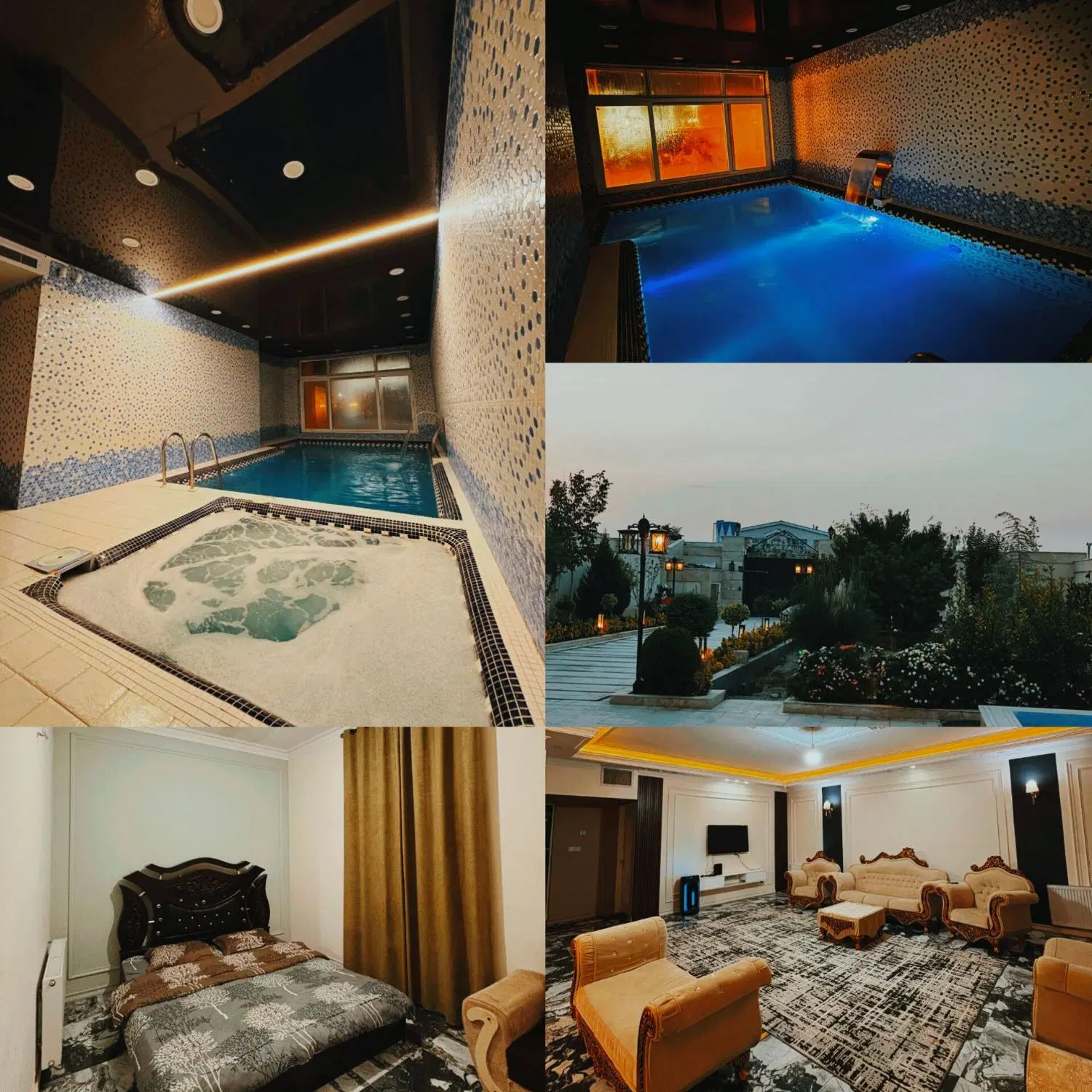اجاره باغ ویلا استخر سونا جکوزی فول آپشن امیر ویلا
