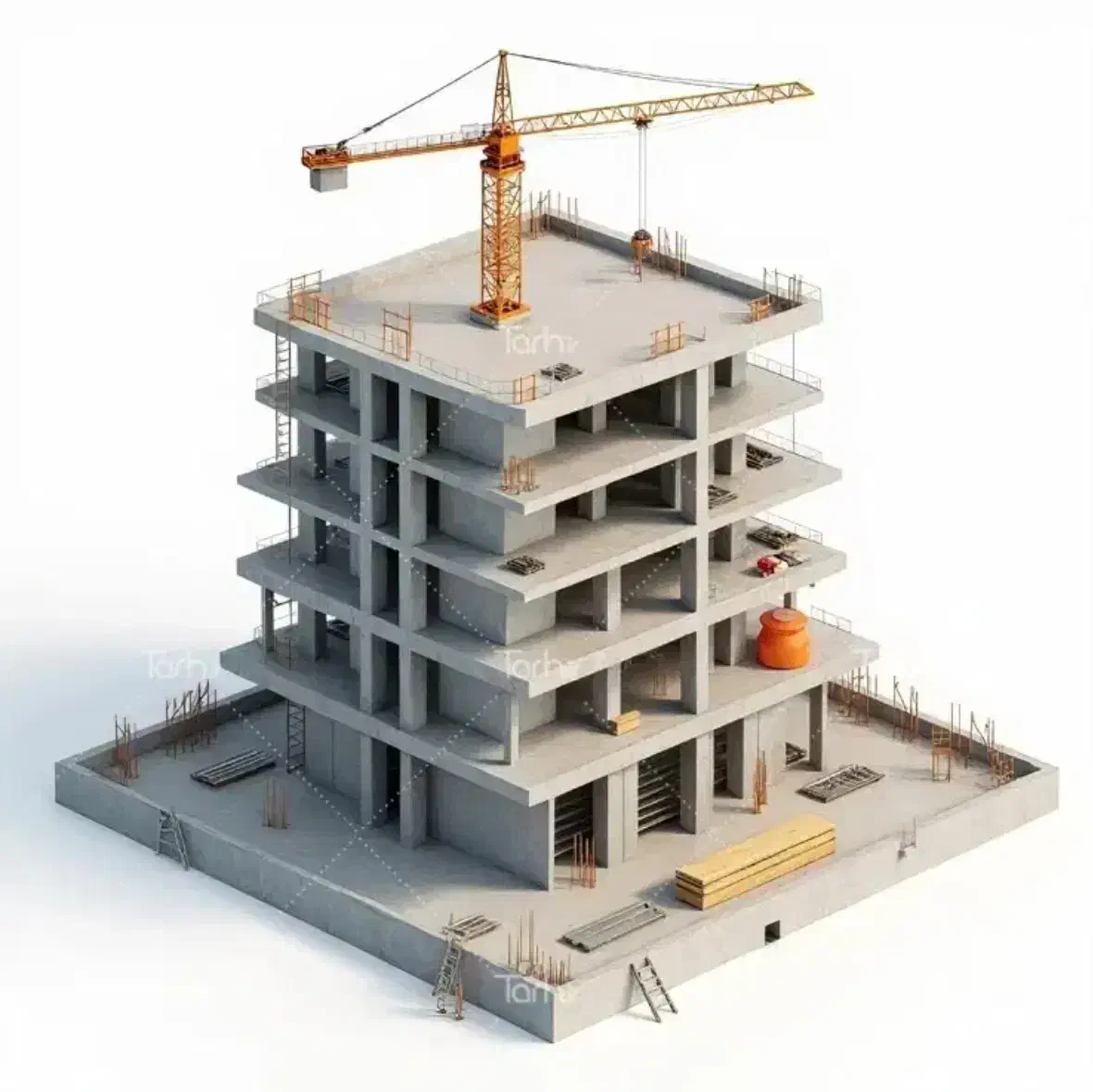 فروش یک واحد اسکلت مسکونی