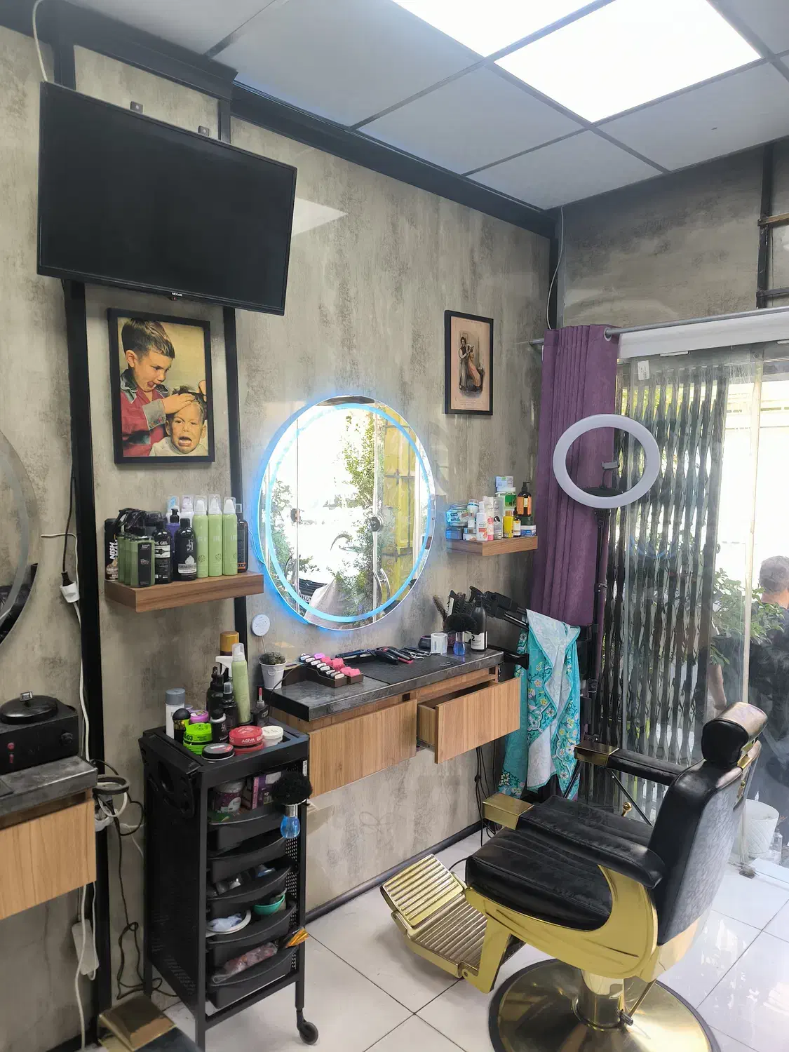 اجاره ارایشگاه مردانه سعادت اباد