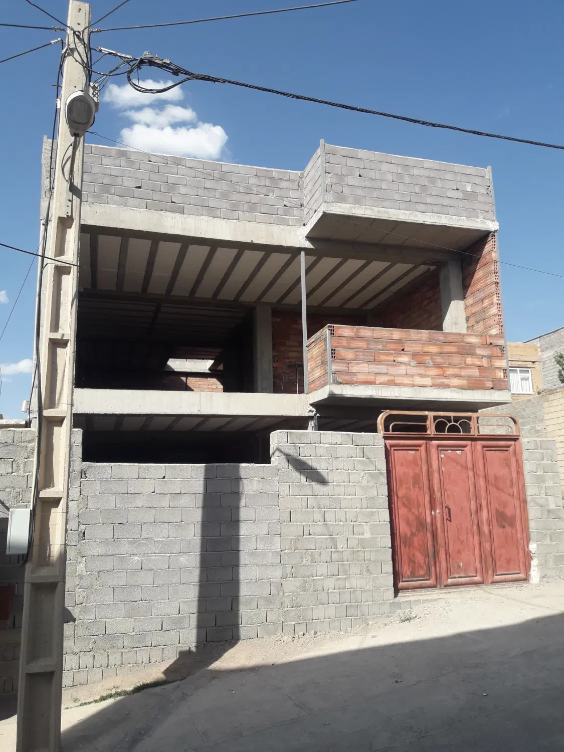 ۲طبقه اسکلت بتنی