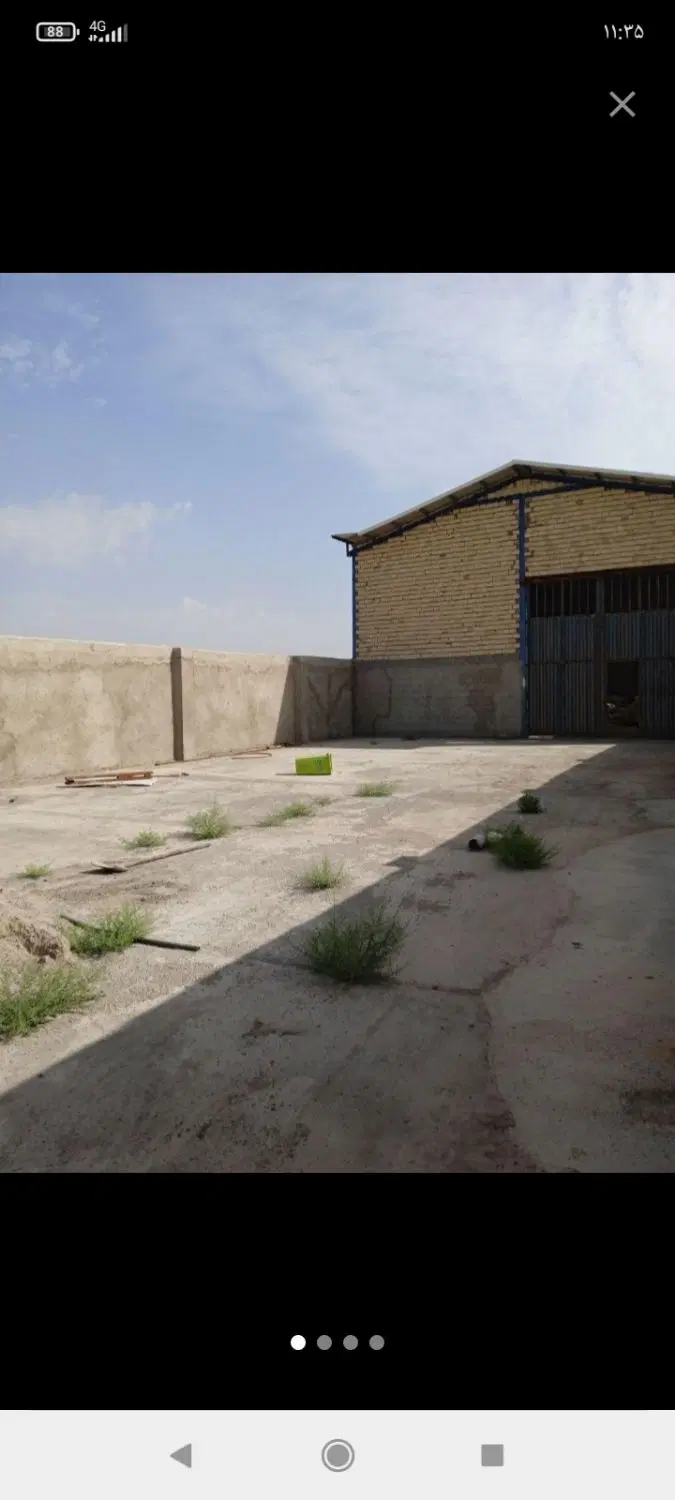 کارگاه سالن وحیاط متراژ ۵۰۰متر