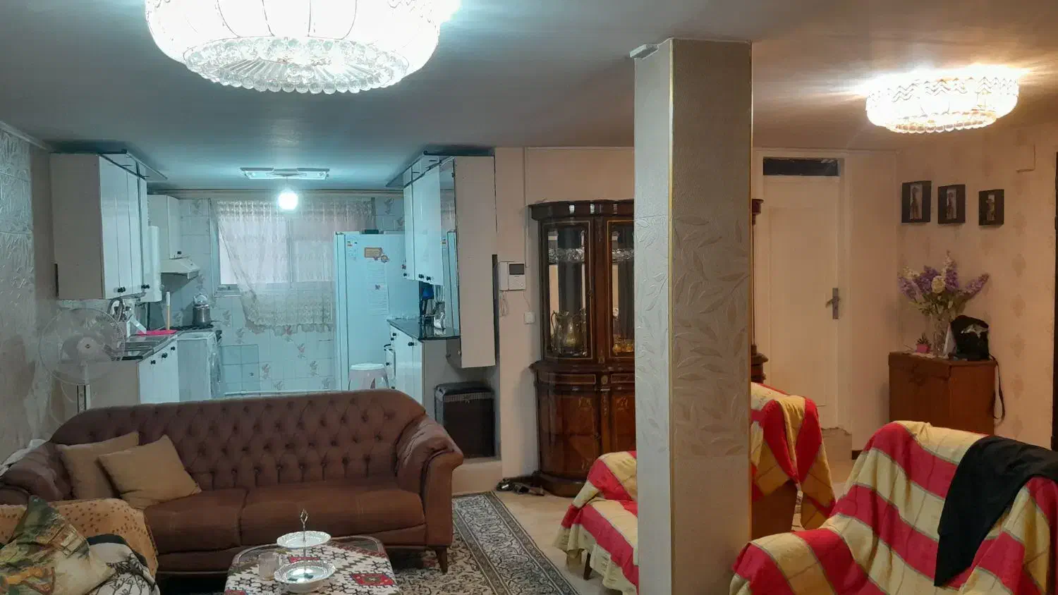 ۸۶ متر دو خوابه همکف  ۱۳ ابان