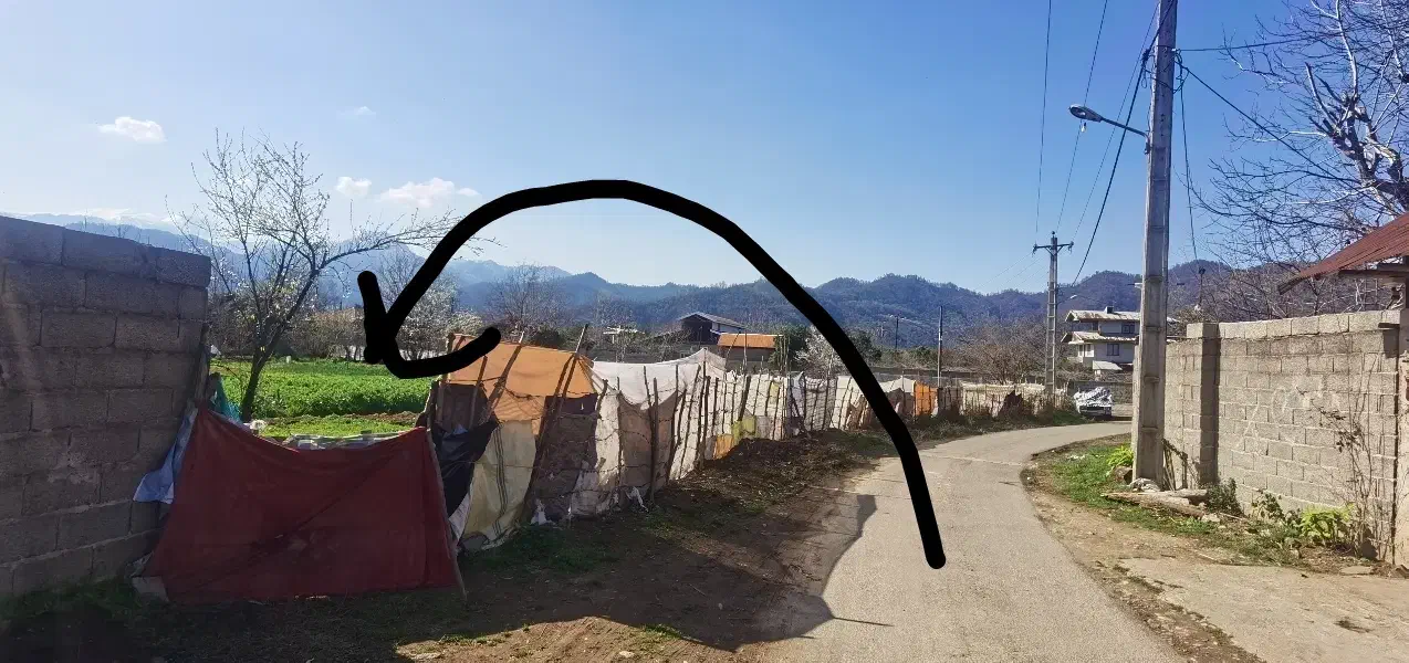 500 متر زمین روستای سه سار گوراب زرمیخ