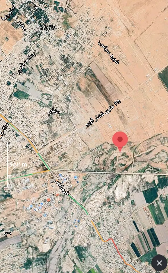 زمین 100 متری کرونی