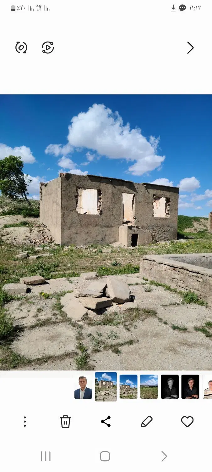 زمین باغی۱۸۰۹متر سند تک برگ