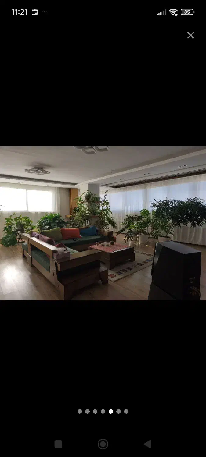 اپارتمان سه بر نور خوش نقشه با ویوی باغ و کوه