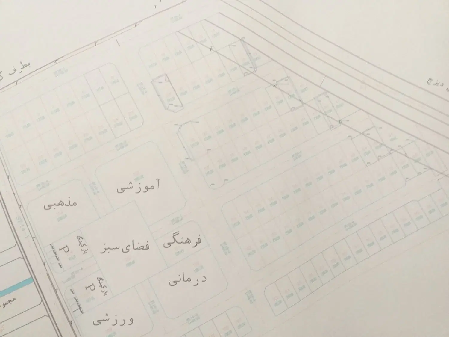 زمین مسکونی نهضت ملی ۶ دانگ همراه نقشه و پروانه