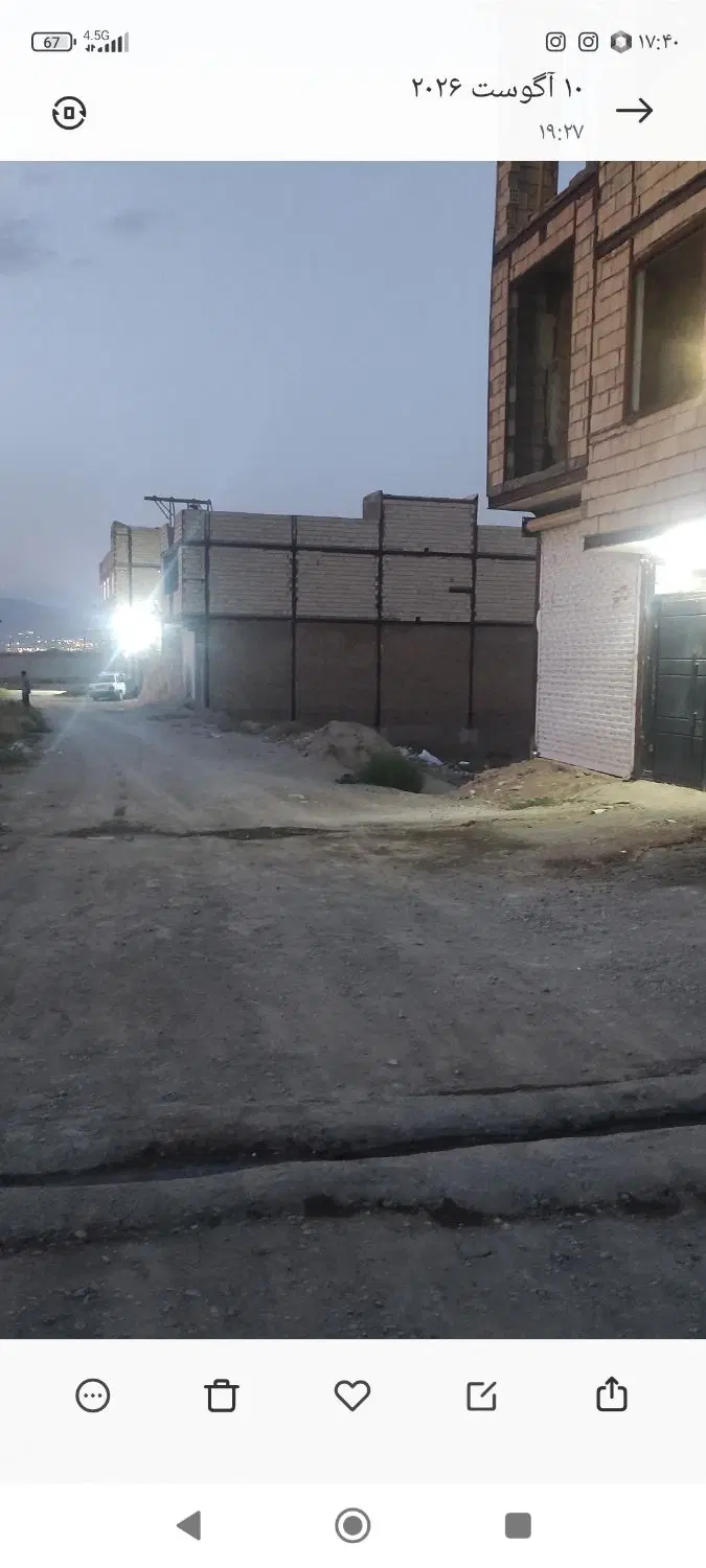 زمین ب متراژ 189متر