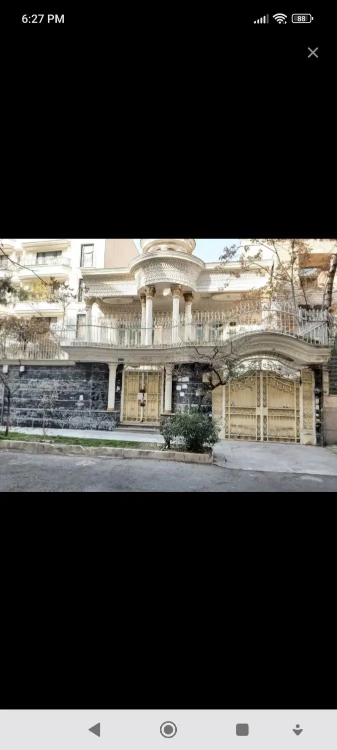 فرمانیه ۵۵۰ متر ویلایی مناسب سکونت و کار