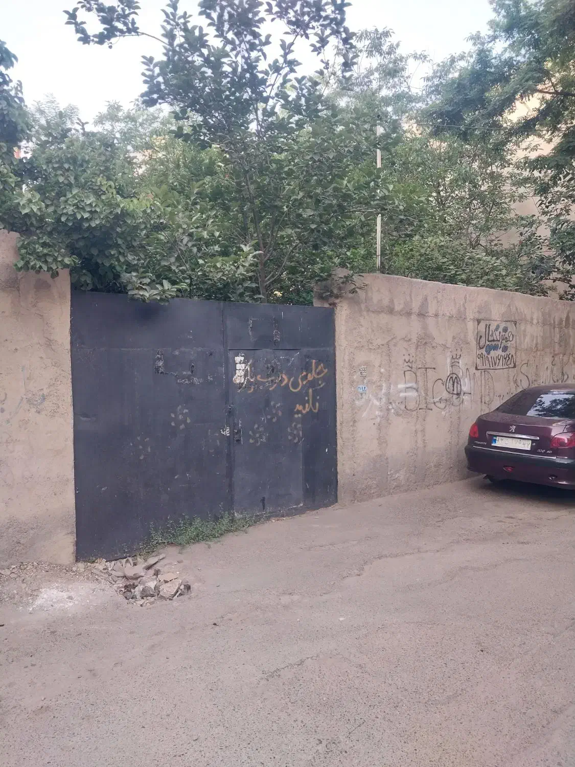 زمین چهاردیواری ۵۰۰ متری