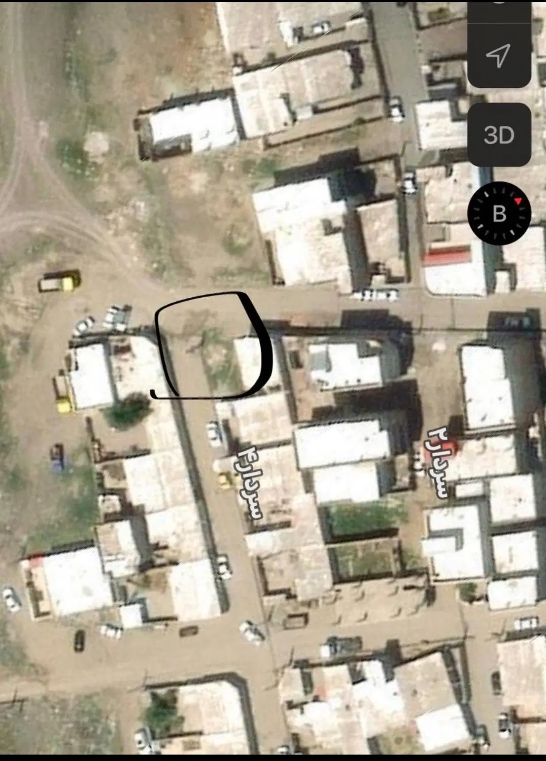 زمین ۹۲ متر  دو بر داخل طرح در کشمش تپه