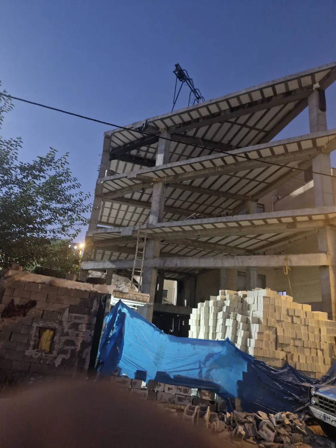 فروش،اسکلت در پنج طبقه