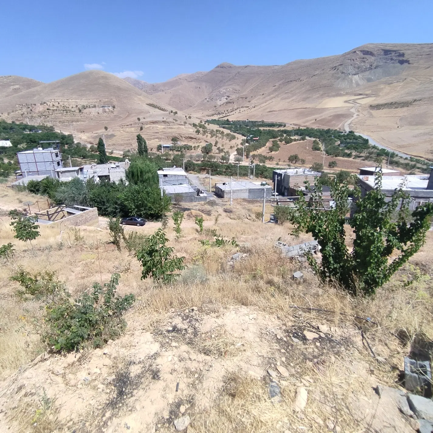 زمین زراعی و خانه باغ (روستای حسن آباد)