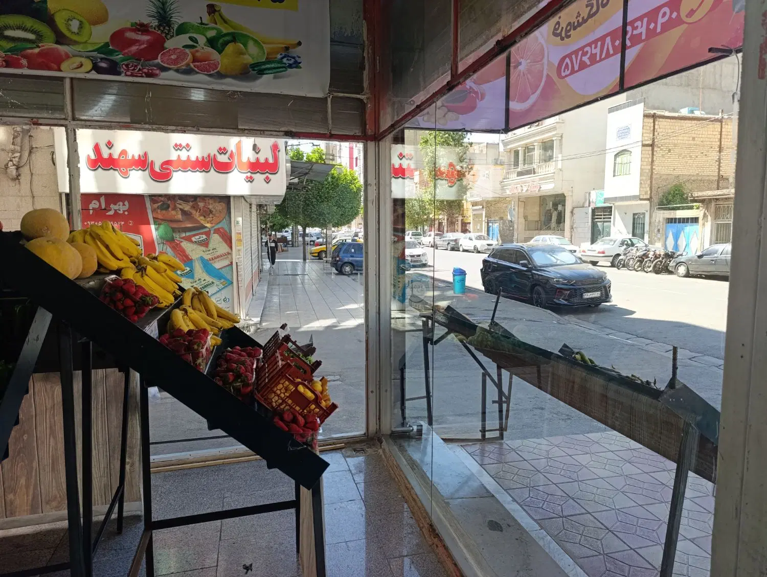 اجاره جلوی مغازه برای سنف سبزی فروشی