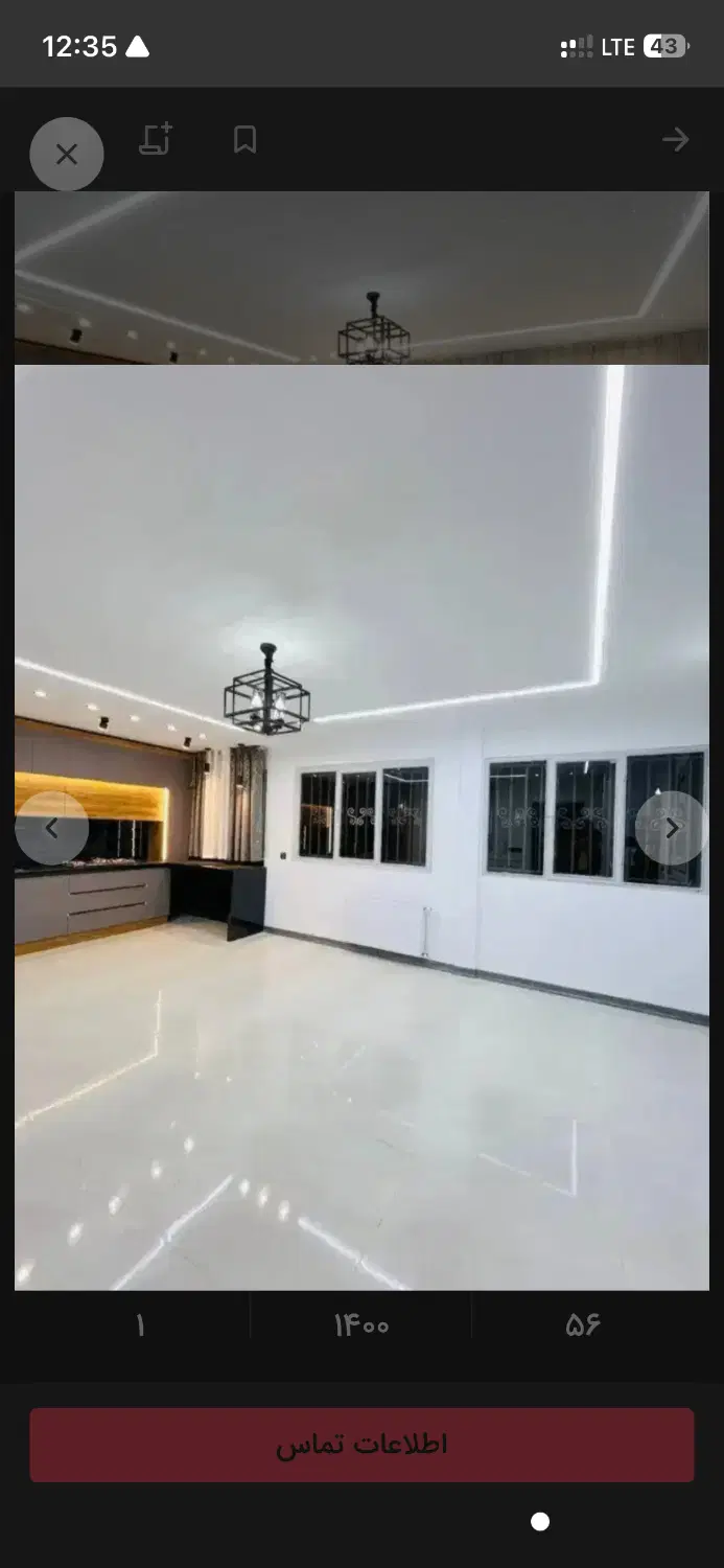 اپرتمان صفر _ کلید نخورده _ هفته دیگه تحویل