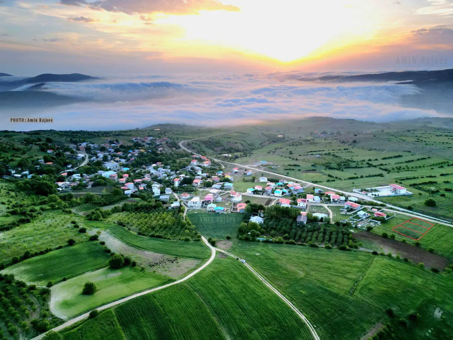۳۰۰متر زمین مسکونی پیته نو هزارجریب