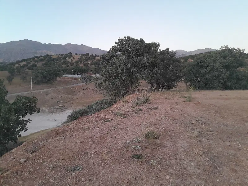 زمین باغی پلیس راه یاسوج اصفهان کنار رودخانه بشار