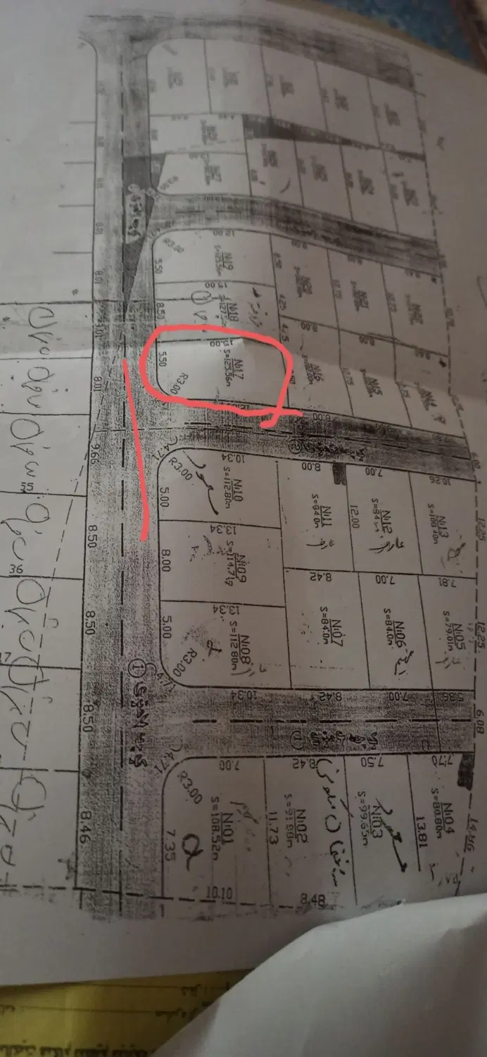 زمین خالی واقع درخ فلاح خانگاه زمین دو نبش ۶ و ص۱۰
