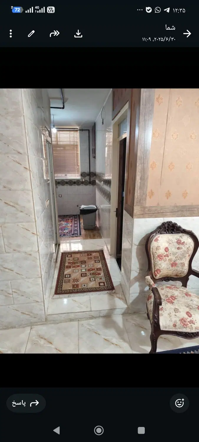 آپارتمان ۵۵ متری یک خوابه با وسایل بر بلوار صلح