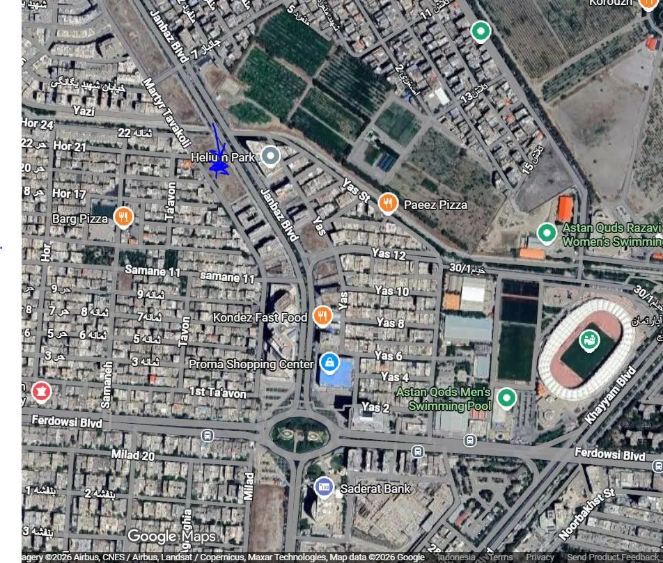 زمین تجاری جانباز
