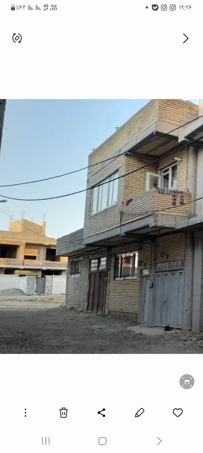 خانه فروشی دو طبقه اسکلت بتونی تازاباد