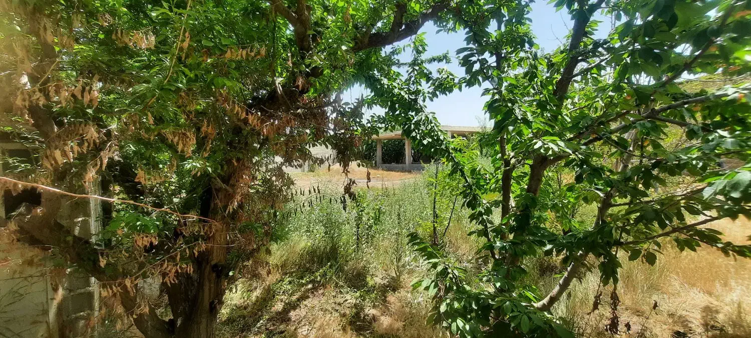 300متر زمین ۴دیواری با بنا نیمه کاره