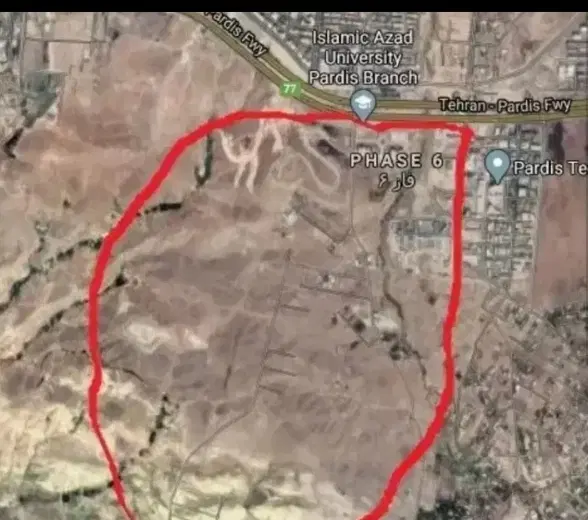 زمین ۲۰۰ متر فاز شش پردیس