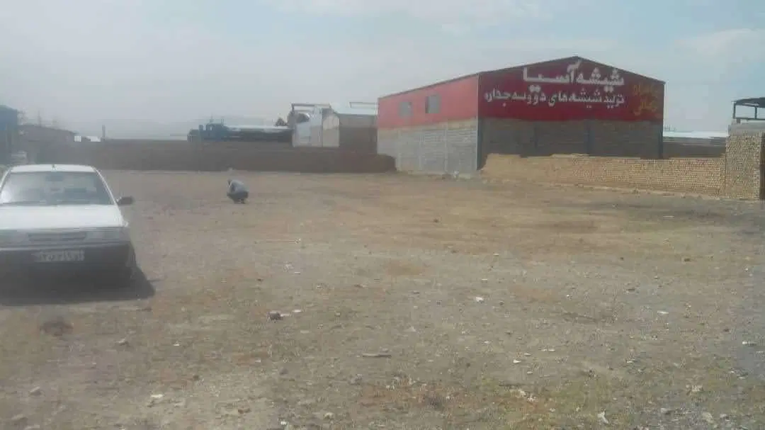زمین بزرگ ۴ دیواری  پلیس راه معاوضه