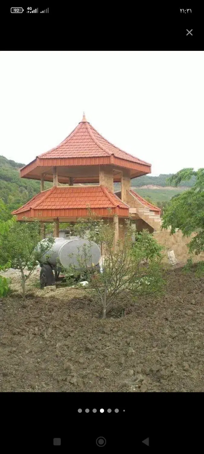 زمین با حصار حسین آباد خانی