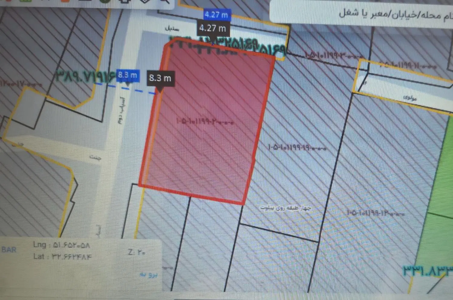 ملک کلنگی ۲۵۱ متری خیابان کاشانی قابل تهاتر