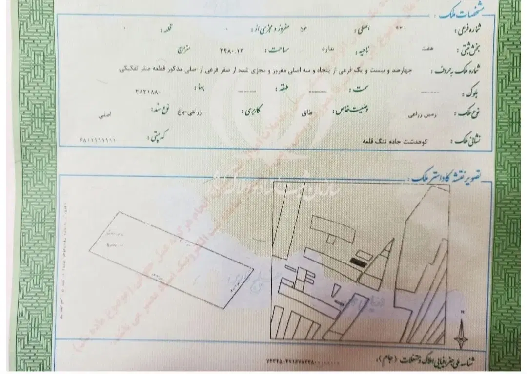 زمین کشاورزی،باغ