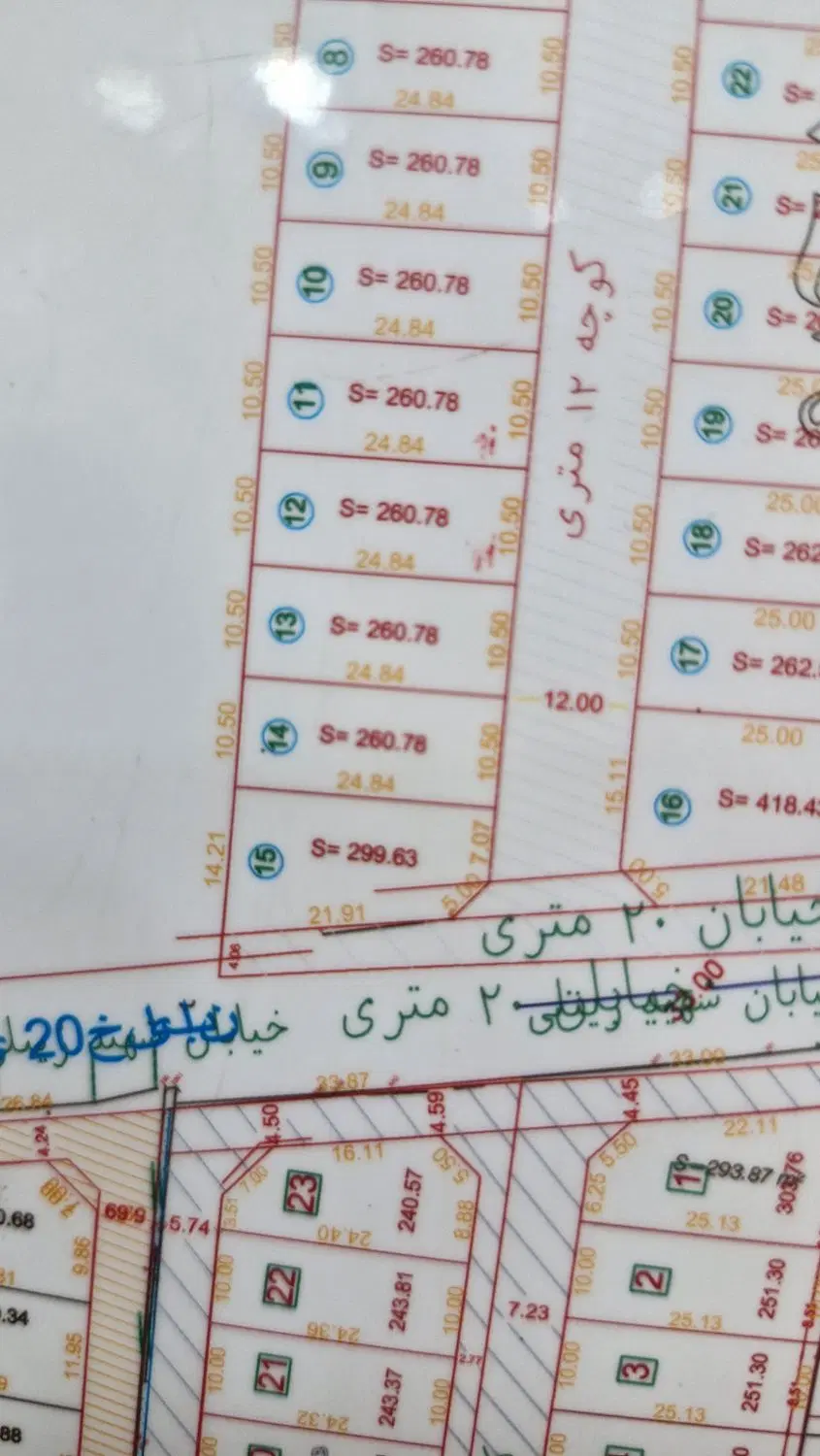 زمین مسکونی دو نبش آهن فروش ها
