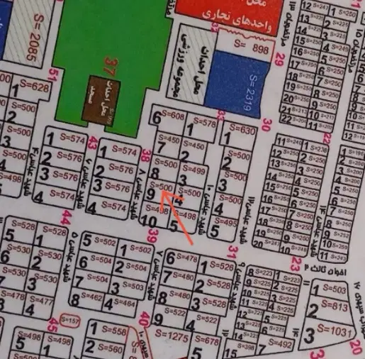 زمین 500متری باتراکم بالا،محله7 بدون مهلت ساخت