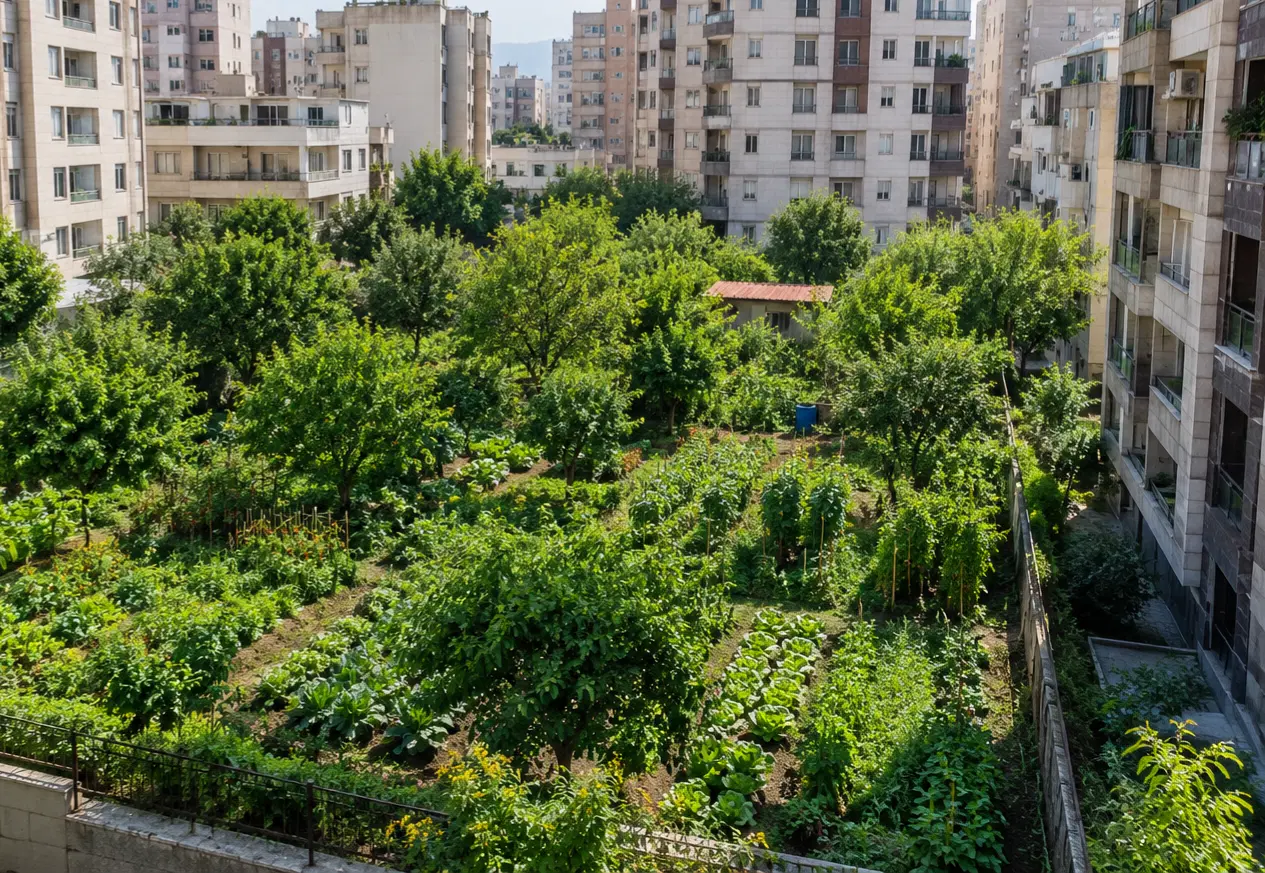 زمین باغ داخل شهر طرح مسکونی