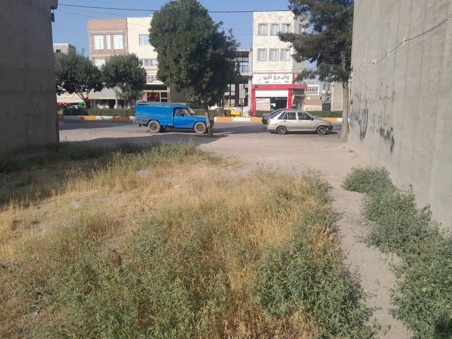 زمین بهر خیابان اصلی