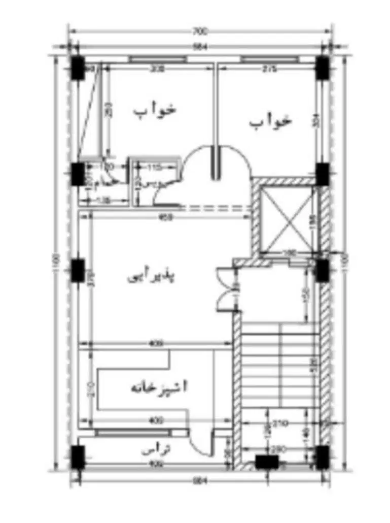 آپارتمان ۶۰ متری تک واحد