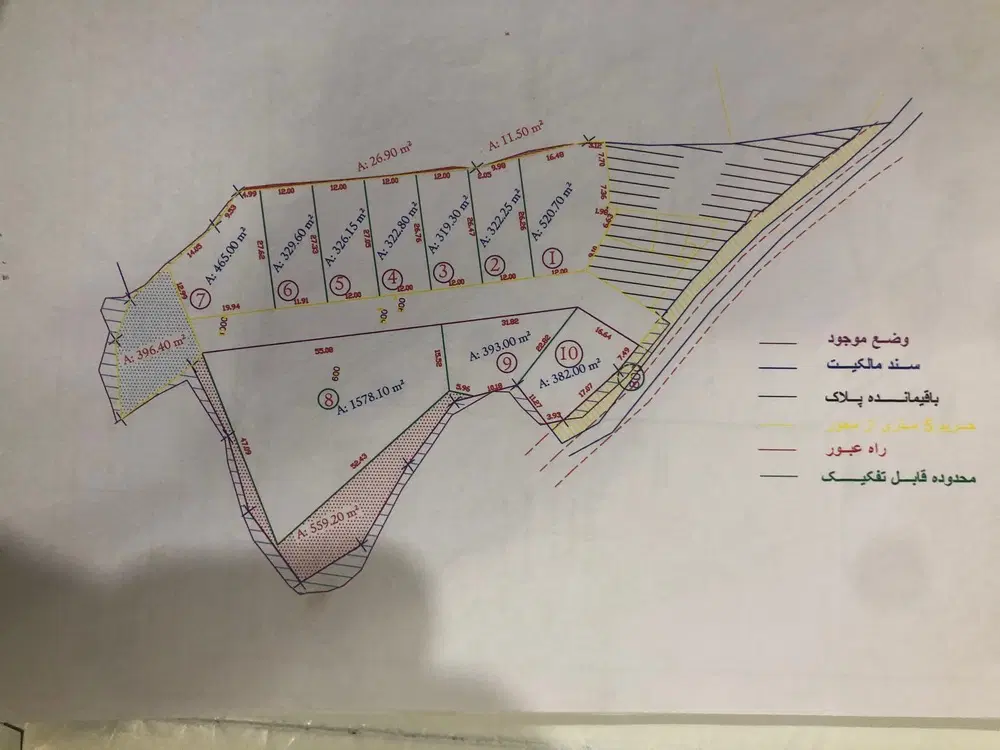 معاوضه ۶۷۰۰ متر زمین تک برگ درکلاچای مناسب شهرک