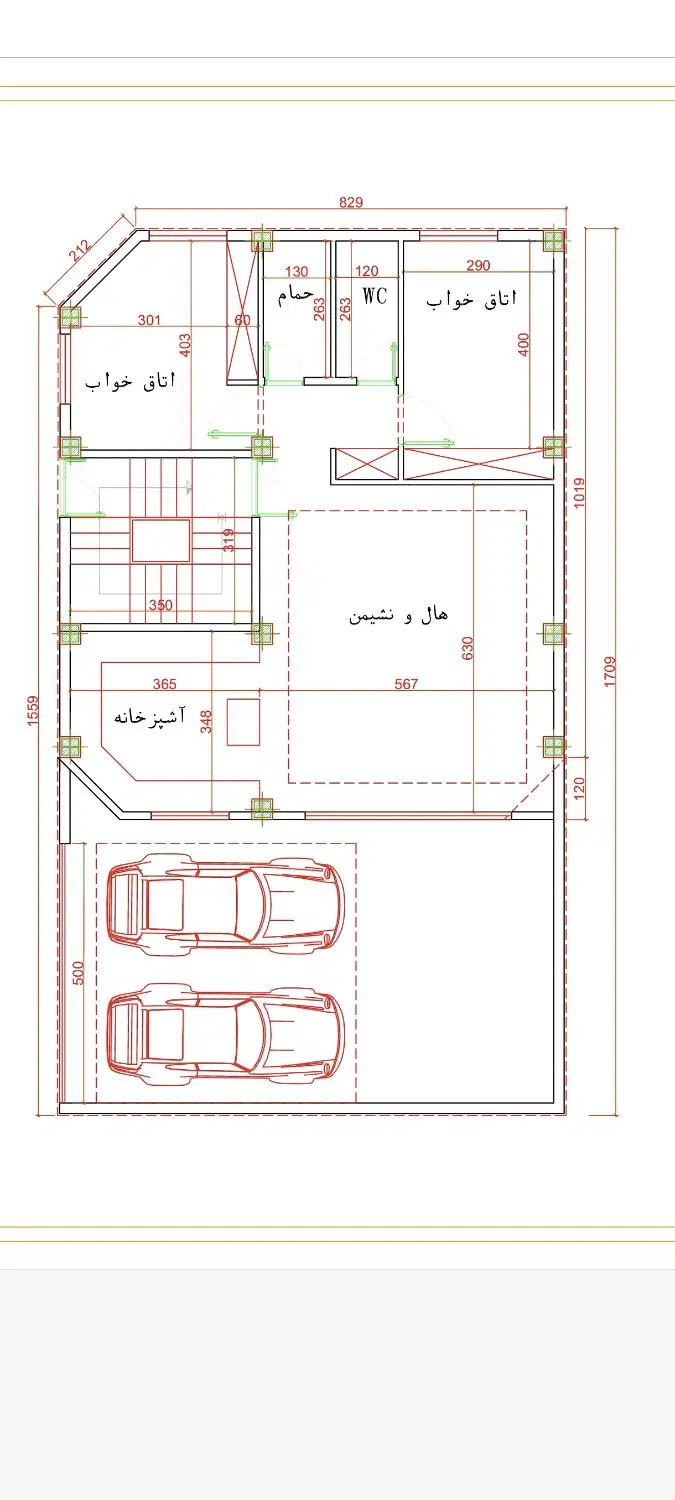 زمین166.40 متری سورچه پایین