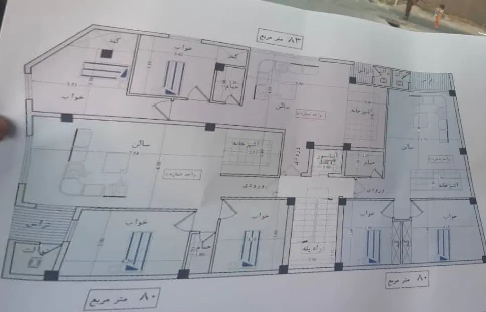پیش فروش واحد آپارتمان دو خوابه به متراژ ۸۰ متر