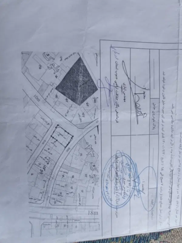 فروش و معاوضه زمین چهاردیواری مرادآباد خ میرحمل