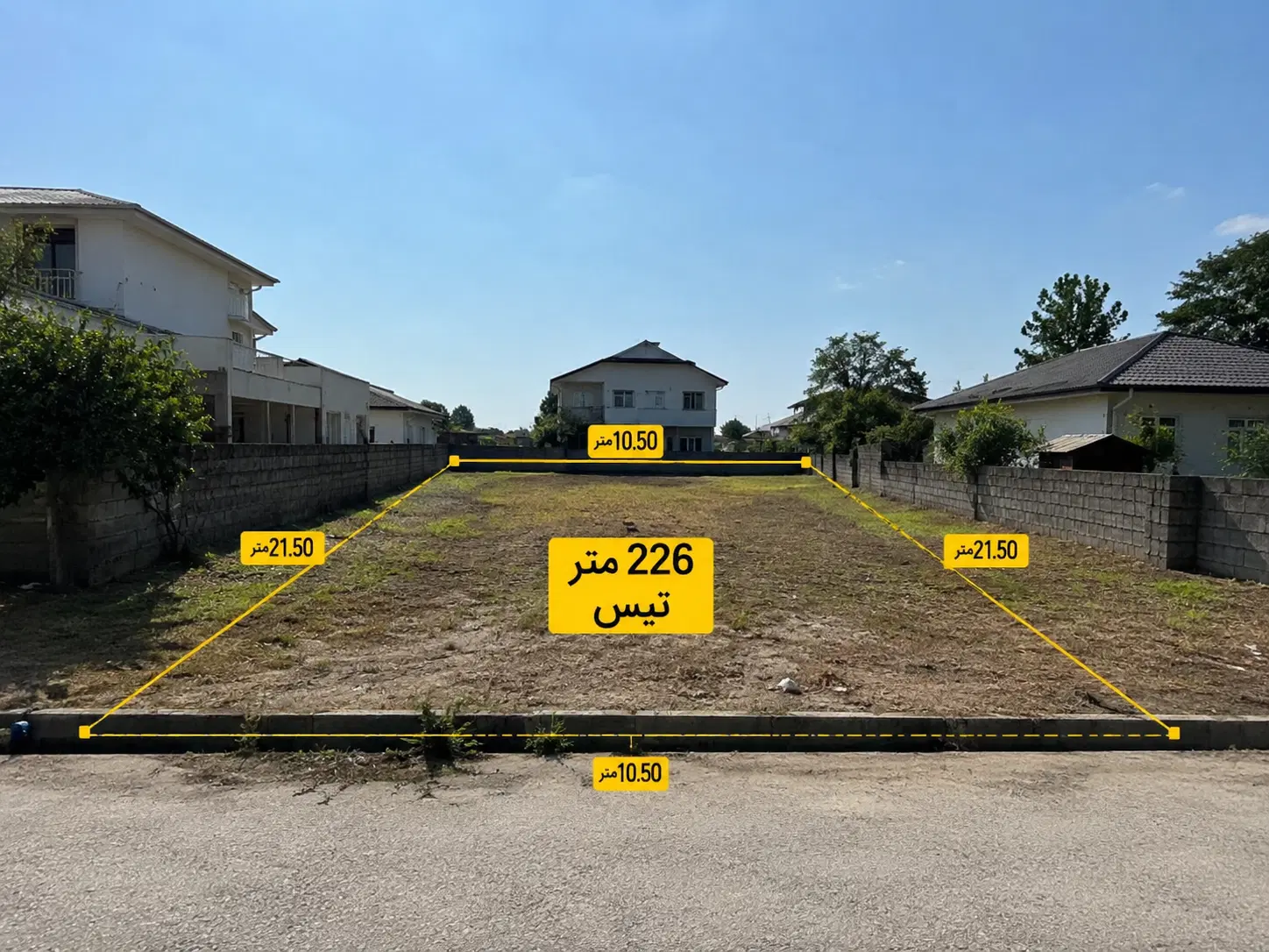 فروش زمین در تیس