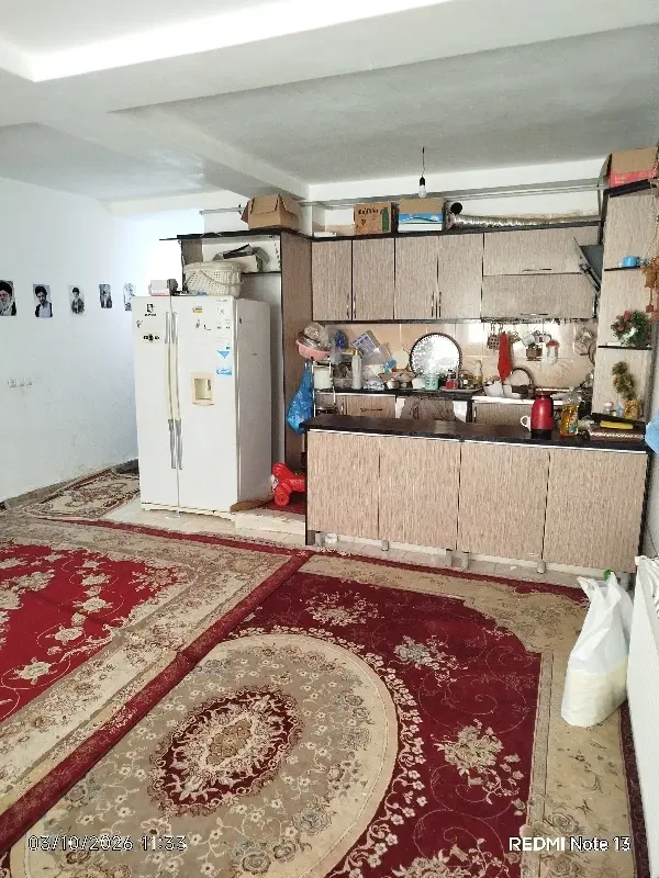 خانه هشتاد متری آپارتمانی دو خواب حال، و آشپز خانه