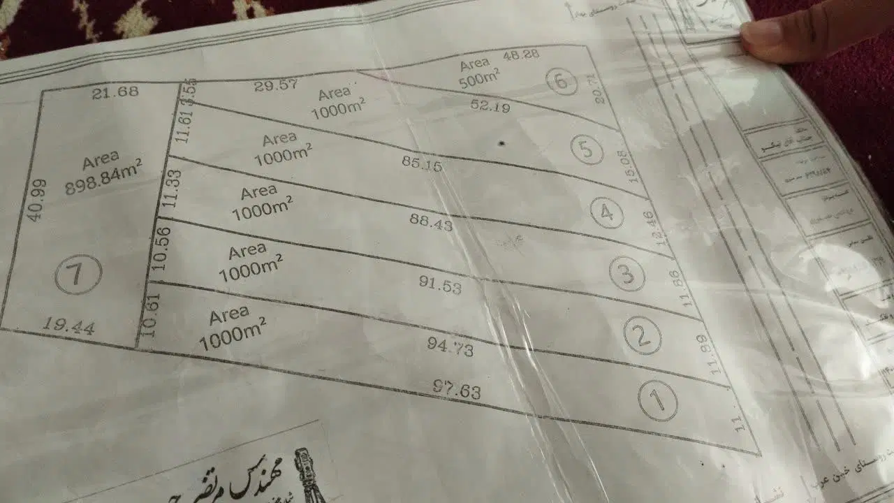 زمین 5500 متری ملکی