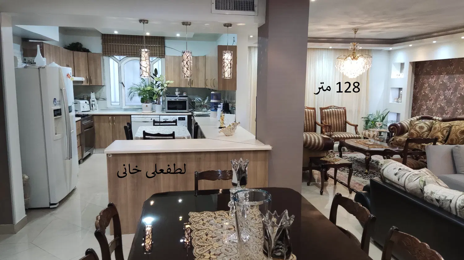 فروش۱۲۸ م سه‌ خوابه دریان نویکم یا تهاتر با 2خوابه
