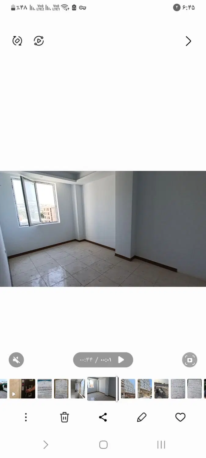 آپارتمان ۷۸ متری،پرنور ،  خوش نقشه