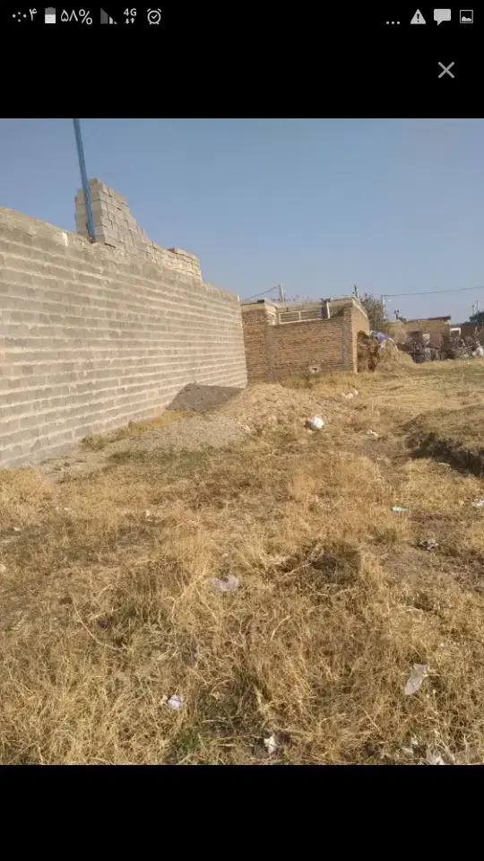 زمین ۱۲۵متری درناحیه